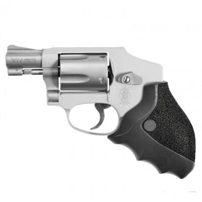 ERGO Delta Grip for Round Butt S&W J-Frame Revolvers Ergonomic Rigid Rubber Overmolded Grip Black 4581-SWJ