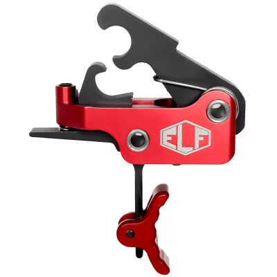 Elftmann ELF-SE Drop-in AR-15 Trigger Large Pin Red Curved