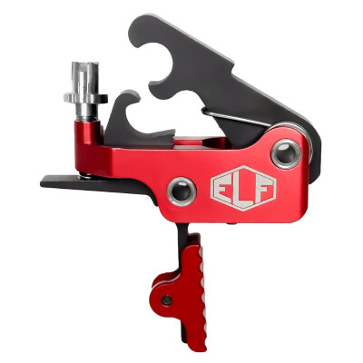 Elftmann ELF-SE Drop-in AR-15 Trigger with Knob Large Pin Red Straight