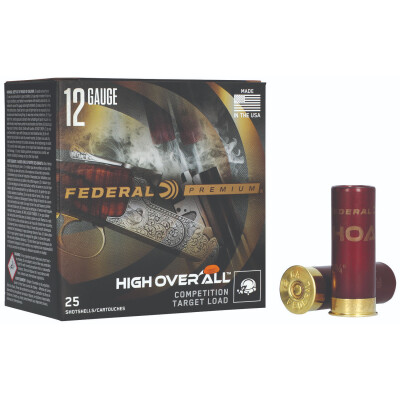 Federal High Over All 12 Gauge 2-3/4" Ammo #7.5 1-1/8oz 1250fps
