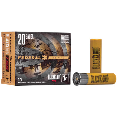 Federal Black Cloud TSS 20 Gauge Ammo 3" #3 and #9