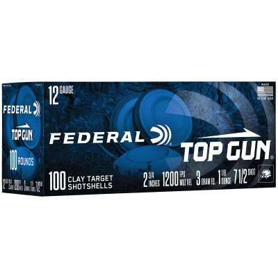 Federal Top Gun 12 Gauge Ammunition 100 Rounds 2-3/4" #7.5 Lead 1-1/8oz