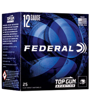 Federal Top Gun Sporting 12 Gauge Ammunition 25 Rounds 2-3/4" #8 Lead 1oz