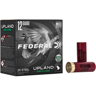 Federal Upland Steel 12 Gauge Ammunition 25 Rounds 2-3/4" #6 Steel
