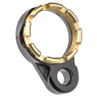 Fortis Manufacturing LE AR15 End Plate System K1 Gold Castle Nut (Tapered) LE-BLK-K1-GOLD