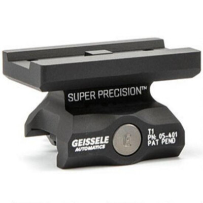 Geissele Super Precision Aimpoint T1 Optic Mount Lower 1/3 Co-Witness 7075-T6 Aluminum Black