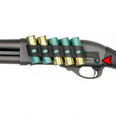 GG&G Mossberg Shockwave Side Saddle Shell Holder Holds 5 Rounds of 12 Gauge Ammunition Aluminum Black Finish