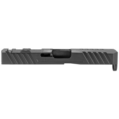 Grey Ghost Precision GGP-19 V3 Stripped Slide For Glock 19 Gen 5 Models Optic Cut Machined 17-4 Billet Stainless Steel Nitride Coated Black