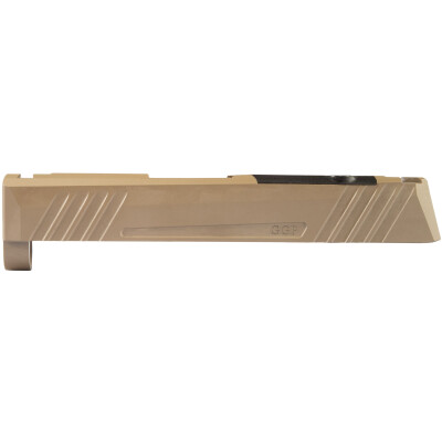 Grey Ghost Precision GGP-365 V1 Stripped Slide fits SIG Sauer P365 Compact Models Optic Cut Machined 17-4 Billet Stainless Steel Cerakote FDE