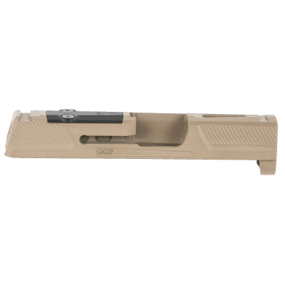 Grey Ghost Precision SIG P365 V2 Stripped Slide Machined 17-4 Stainless Steel DLC Coated Flat Dark Earth