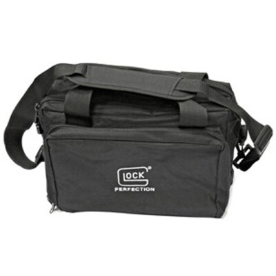 GLOCK Authentic 4-Pistol Range Bag Water Resistant 600 Denier Polyester Carry Handles/Shoulder Strap Black AP60219