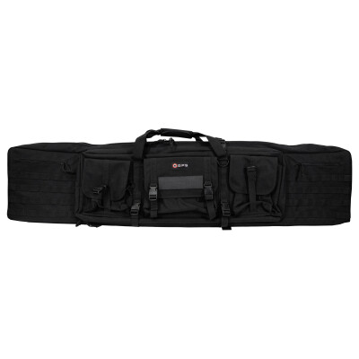 G-Outdoors G.P.S. Tactical 55" Double Rifle Case Backpack Straps MOLLE Compatible Nylon Black