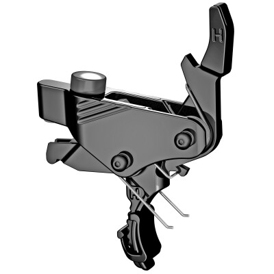 HIPERFIRE PDI BLK AR15/AR10/PCC Drop-In 2 lb Pull Curved Trigger with HIPERSHOE