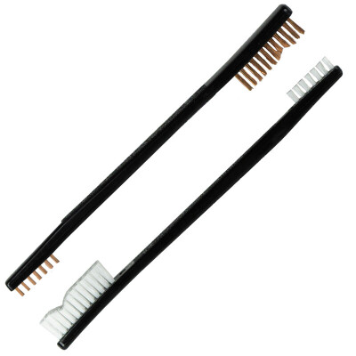 KleenBore 2pc Double End Nylon & Bronze Brush Set