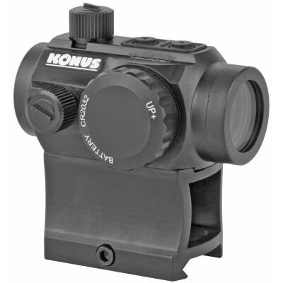 Konus Nuclear 1x22 Red/Green Dot Optic 3 MOA Dot High/Low Mounting System Black