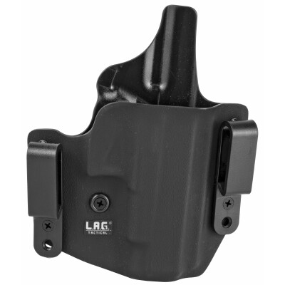 LAG Tactical Defender Series OWB/IWB Holster for Glock G48 Models Right Hand Draw Kydex Construction Matte Black Finish