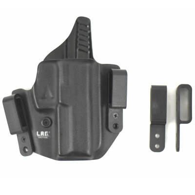 L.A.G. Tactical Defender Series OWB/IWB Holster SIG Sauer P226 MK25/P226R Right Hand Kydex Black
