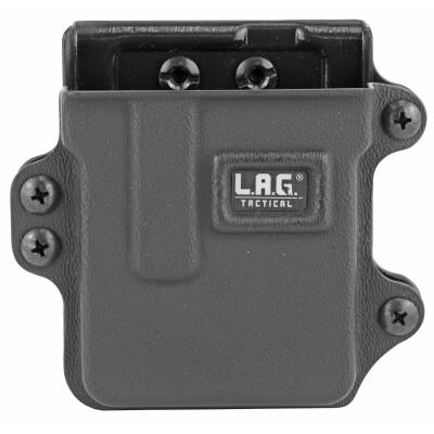 L.A.G Tactical Inc Single Rifle Magazine Carrier AR-15/AICS .223 Magazines Belt Clip Attachment System Kydex Construction Matte Black