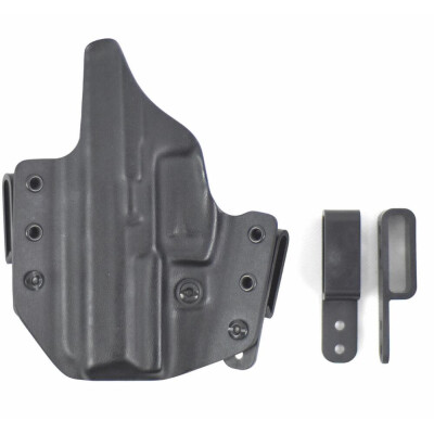 L.A.G. Tactical Defender Series OWB/IWB Holster Smith & Wesson 2.0 9/40 Right Hand Kydex Black
