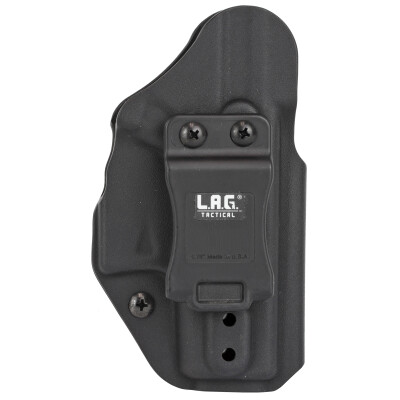 LAG Tactical Liberator MK II Series OWB/IWB Holster for Glock 42 Models Ambidextrous Draw Kydex Construction Matte Black Finish