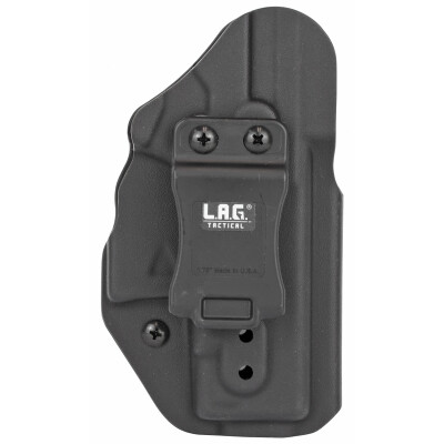 LAG Tactical Liberator MK II Series OWB/IWB Holster for Glock 26/27/33 Models Ambidextrous Draw Kydex Construction Matte Black Finish
