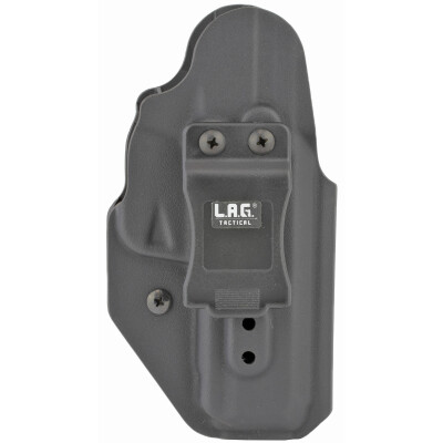 LAG Tactical Liberator MK II Series OWB/IWB Holster for Ruger Security 9 Models Ambidextrous Draw Kydex Construction Matte Black Finish