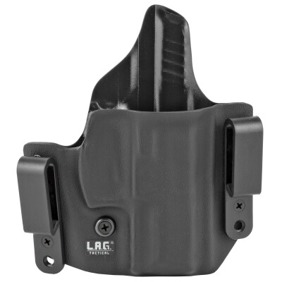 LAG Tactical Defender Series OWB/IWB Holster for HK VP9SK Models Right Hand Draw Kydex Construction Matte Black Finish