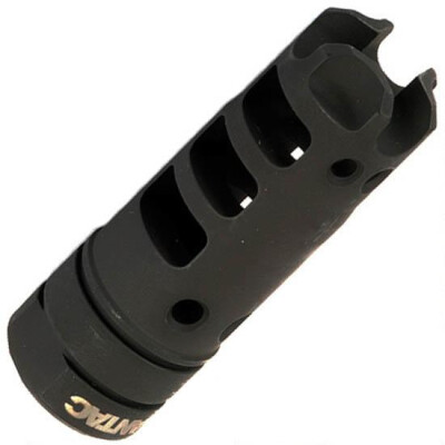 LanTac USA LLC AR-15 Dragon Muzzle Brake 9mm Threaded 1/2"x28 Hardened Steel Black Nitride Finish