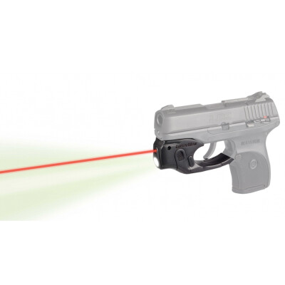 LaserMax Centerfire Light/Laser Sight System Red Laser/100 Lumen Mint Green Light Ruger LC9/LC380/LCS 1/3N Battery Polymer Housing Matte Black