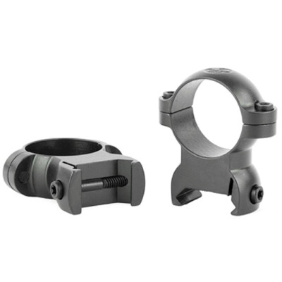 Leupold LRW Cross Slot Rings 30mm High Steel Matte Black