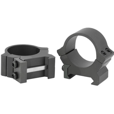 Leupold PRW2 Permanent Weaver/Picatinny Style Scope Rings 1" Tube Medium Height Machined Steel Matte Black