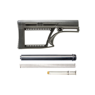 Luth-AR LR-308/AR-10 MBA-2 Skullaton Stock Assembly A2 Tube .308 Rifle Buffer And Spring Black MBA-2K308