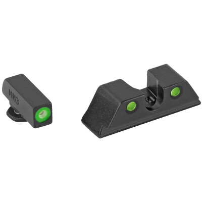 Meprolight Hyper-Bright Tritium Night Sights for Glock Standard Frames Green/Green
