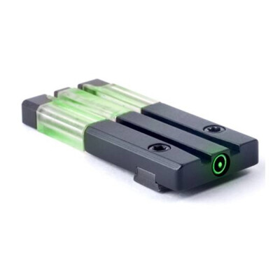 Meprolight FT Bullseye Micro Optic Pistol Sight Fiber Optic/Tritium Green S&W M&P Shield Models Alloy Housing Matte Black Finish