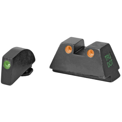Meprolight Tru-Dot Fixed Night Sights for Glock 17/19/22 Green/Orange Steel