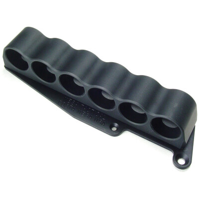 Mesa Tactical 6 Shell SureShell Side Saddle Shotshell Carrier for Rem 870, 1100, and 11-87 12 Gauge Black