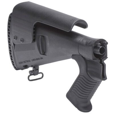 Mesa Tactical Urbino Pistol Grip Stock Benelli M4 Model 12 Gauge Shotguns Riser/Limbsaver Injection Molded Glass Filled Nylon Matte Black 91470