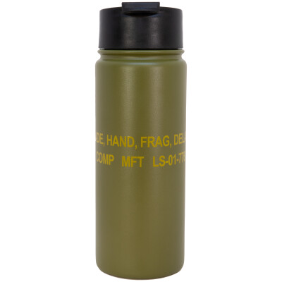 MFT M67 Frag Grenade Flip-Top Tumbler Bottle 16oz