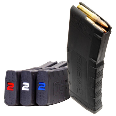 Amend2 Mod-2 30 Round AR-15 Magazines 3-Pack .223/5.56 Red/White/Blue