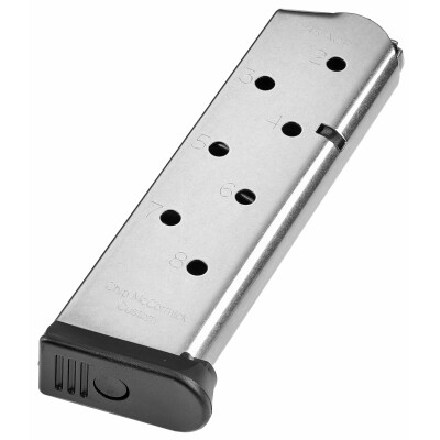 Chip McCormick Range Pro Full Size 1911 Magazine .45 ACP 8 Rounds Stainless Steel Finish