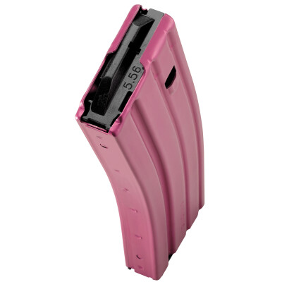 C Products Defense AR-15 5.56 NATO Magazine 30 Rounds Aluminum Construction Pink Finish