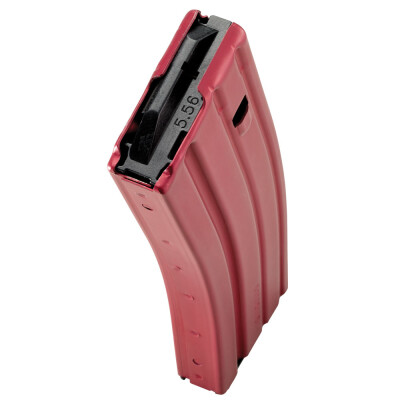 C Products Defense AR-15 5.56 NATO Magazine 30 Rounds Aluminum Construction Red Finish