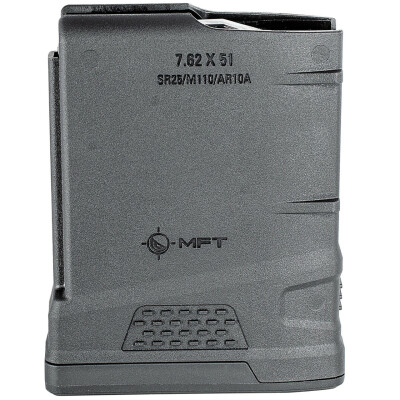 Mission First Tactical AR10 Magazine 7.62 x 51 NATO 10 Rounds Polymer Black