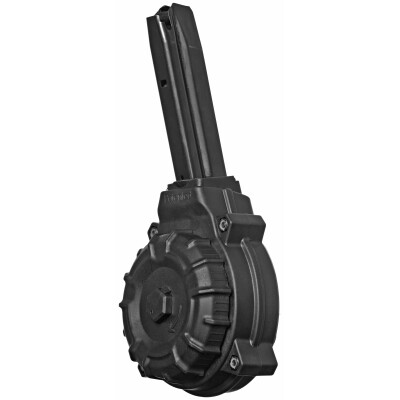 ProMag 9mm Luger Drum Magazine For Ruger P Series 50 Rounds Polymer Black