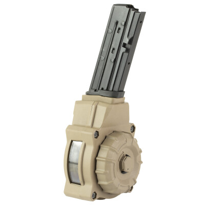 ProMag FN Five-seveN 5.7x28 Drum Magazine 55 Rounds Polymer FDE