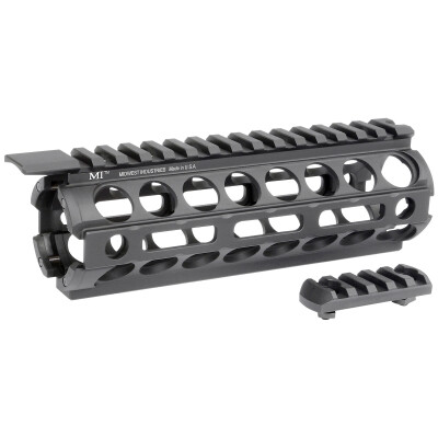 Midwest Industries AR-15 M-Series Two Piece Drop In Carbine Length Hand Guard M-LOK 6061 Aluminum Hard Coat Anodized Matte Black