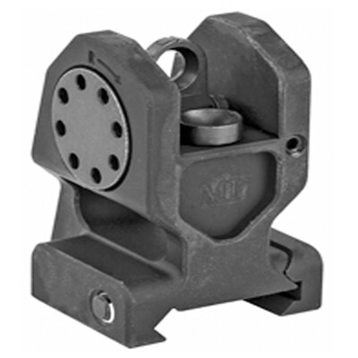 Midwest Industries AR-15 Combat Rifle Rear Fixed Sight Aluminum Black