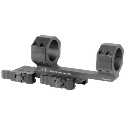 Midwest Industries 30mm QD Scope Mount 20 MOA with 1.4" Offset 6061 Aluminum Hard Coat Anodized Finish Matte Black