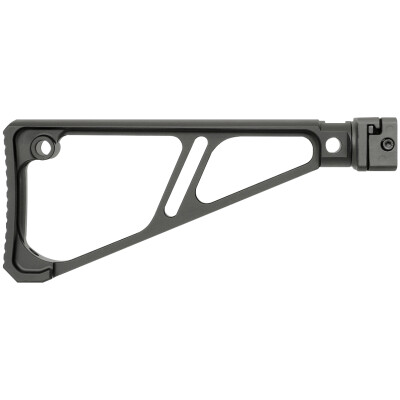 Midwest Industries Side Folding Fixed Extruded Stock Picatinny Black