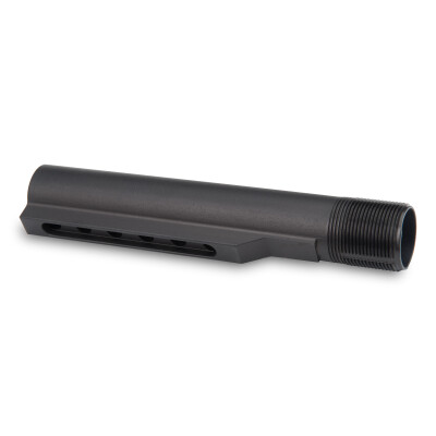 Nordic Components AR-15 Mil-Spec Carbine Buffer Tube/Receiver Extension 6 Position 7075 Aluminum Anodized Matte Black Finish